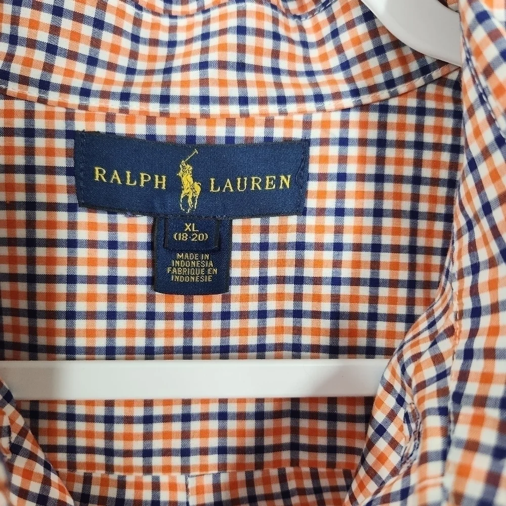 Ralph Lauren Boys Button Down Shirt, sz 16-18